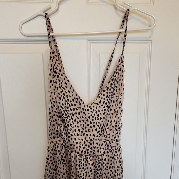 Cream and Black Spotted Dress - Picture 2 of 4